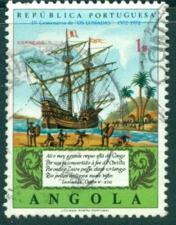 Angola-1972-Galleon-on-Congo-River-FU-lot31144