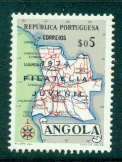 Angola-1974-Youth-Philately-Opt-MLH-lot31149