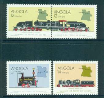 Angola-1990-Trains-MUH-lot51891