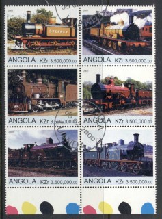 Angola-2000-Steam-Trains-blk6-rebel-Issue-CTO