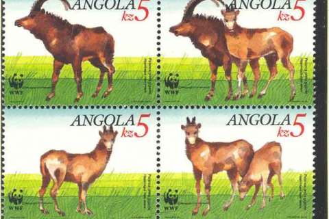 Angola-2000 WWF Antelope Block