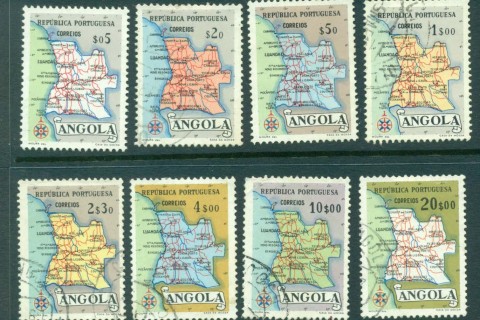 Angola-1955-Map-of-Angola-FU-lot31101
