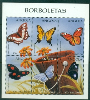 Angola-1998-Insects-Butterflies-MS-MUH