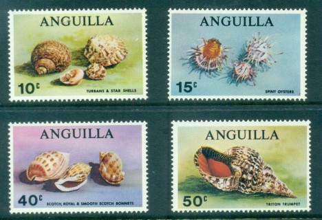 Anguilla-1969-Sea-Shells-MUH