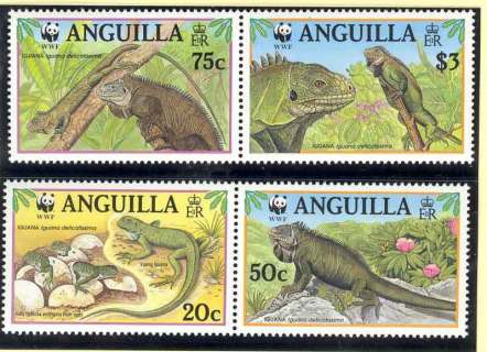 Anguilla-1997 WWF Iguana
