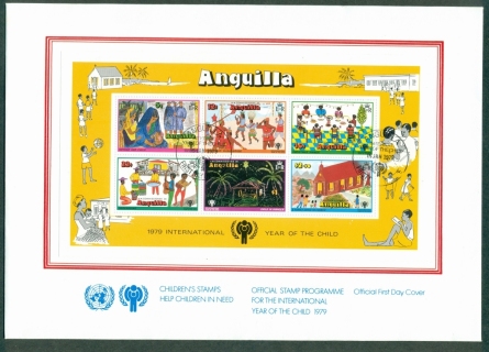 Anguilla-1979-IYC-International-Year-of-the-Child-MS-FDC-lot32136