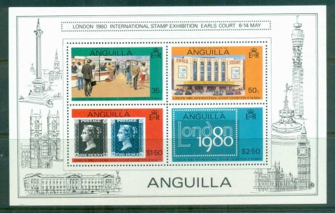 Anguilla-1980-London-80-Stamp-Ex-MS-MUH