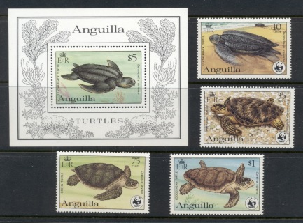 Anguilla-1983-WWF-Local-Turtles-MS-MUH