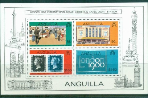 Anguilla-1980-London-80-Stamp-Ex-MS-MUH