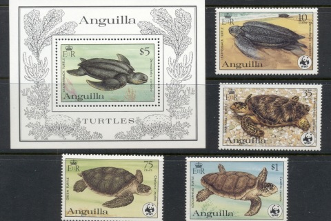 Anguilla-1983-WWF-Local-Turtles-MS-MUH