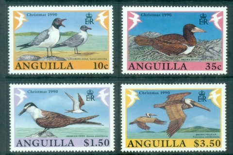 Anguilla-1990-Xmas-Birds-MUH