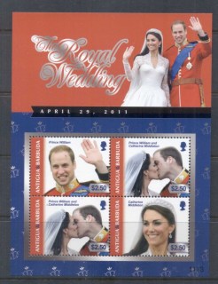 Antigua-Barbuda 2011 Royal Wedding William & Kate #1113 $2.50 MS