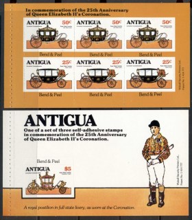 Antigua-1981-Royal-Wedding-Charles-Diana-2x-PS-booklet-panes-MUH