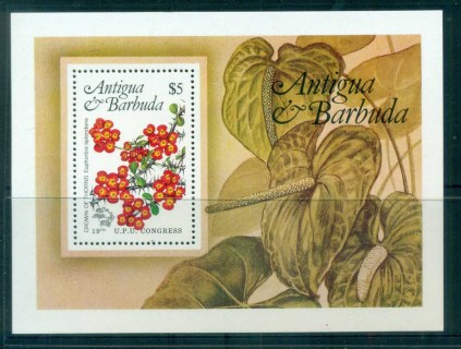 Antigua-1984-UPU-Congress-5-Flowers-MS-MUH