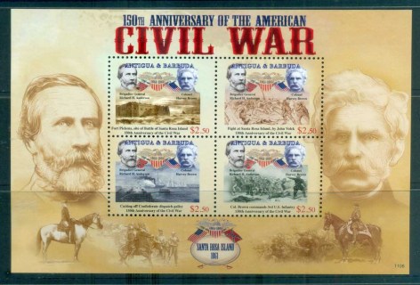 Antigua-2011-American-Civil-War-150th-Anniv-MS-MUH