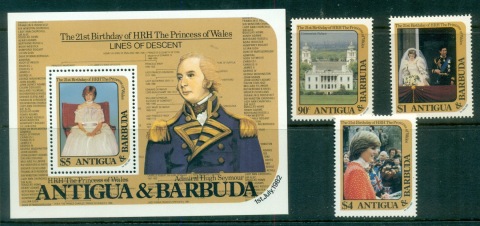 Antigua-Barbuda-1982-Princess-Diana-21st-Birthday-MS-MUH
