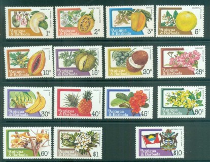 Antigua-Barbuda-1983-Fruits-Flowers-15-18no-2