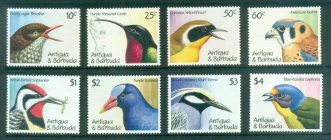 Antigua-Barbuda-1990-Birds-MUH