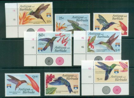 Antigua-Barbuda-1992-Hummingbirds-Flowers-MUH-lot80998