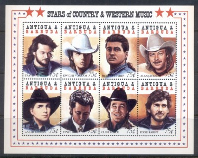 Antigua-Barbuda-1994-Stars-of-Country-Western-Music