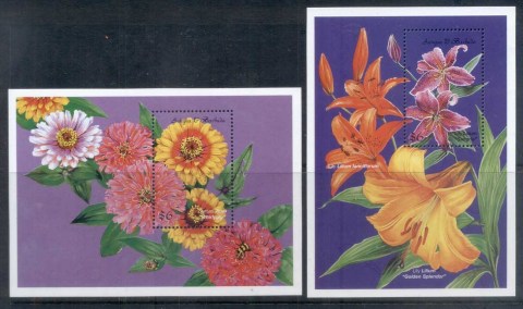 Antigua-Barbuda-1999-Flowers-sheetlet-2xMS-MUH