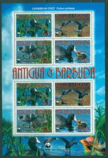 Antigua-Barbuda-2009-WWF-Birds-Caribbean-Coot-MS-MUH