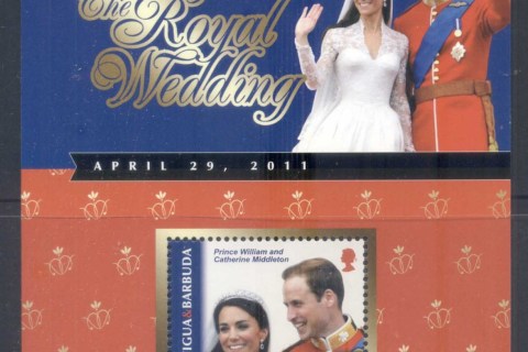 Antigua-Barbuda 2011 Royal Wedding William & Kate #1112 $6 MS