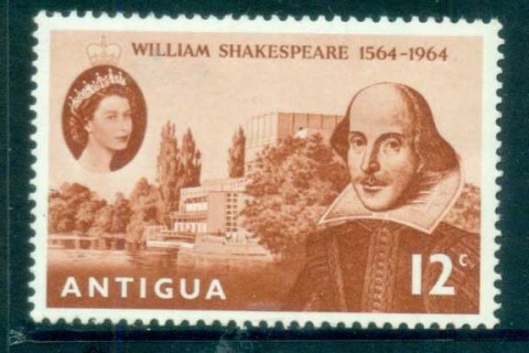 Antigua-1964-Shakespeare-400th-Birth-Anniversary-MLH