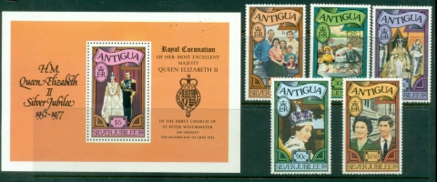 Antigua-1977-QEII-25th-Anniversary-MS-MUH