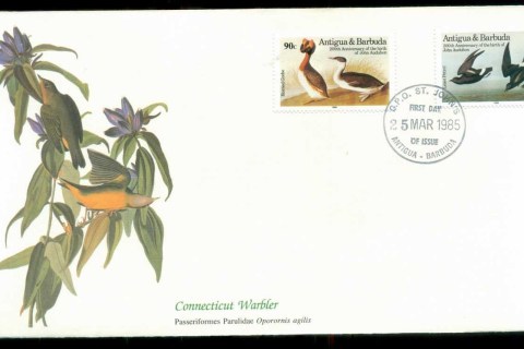 Antigua-Barbuda-1985-Audubon-Birds