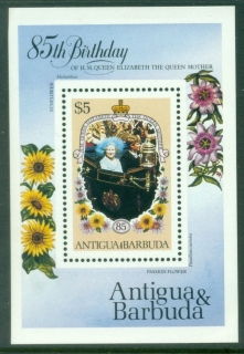 Antigua-Barbuda-1985-Queen-Mother-85th-Birthday-MS-MUH
