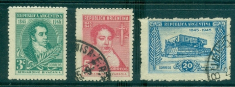 Argentina-1945-Bernardino-Rivadavia-MLH-FU-lot37164