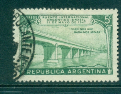 Argentina-1946-Argentine-Brazil-Bridge-FU-lot37174