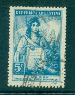 Argentina-1946-Inauguration-of-Peron-FU-lot37167