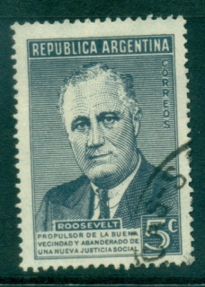 Argentina-1946-President-Roosevelt-FU-lot37166