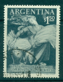 Argentina-1954-Grain-Exchange-FU-lot37205