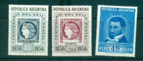 Argentina-1956-Postage-Stamp-cent-MLH-lot37210