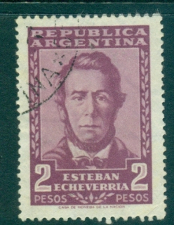 Argentina-1957-Esteban-Echevierra-FU-lot37225