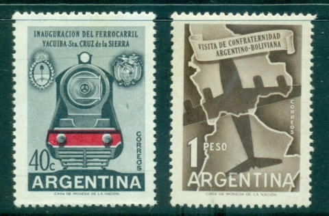 Argentina-1958-Argentine-Bolivian-Friendship-MLH-lot37230