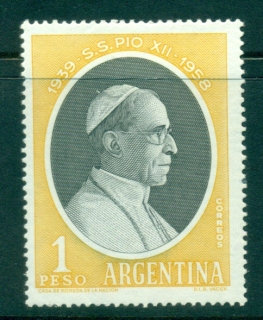 Argentina-1959-Pope-Pius-XII-MLH-lot37237