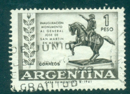 Argentina-1961-Gen.jpg.-Jose-San-Martin-FU-lot37259