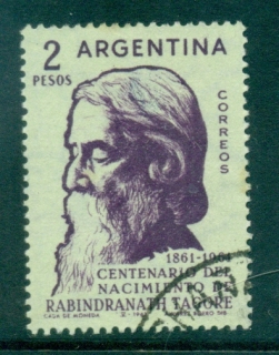 Argentina-1961-Rabrindranath-Tagore-FU-lot37258