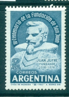 Argentina-1962-Founding-of-San-Juan-MLH-lot37270