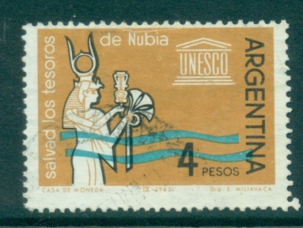 Argentina-1963-Nubian-Monuments-FU-lot37280