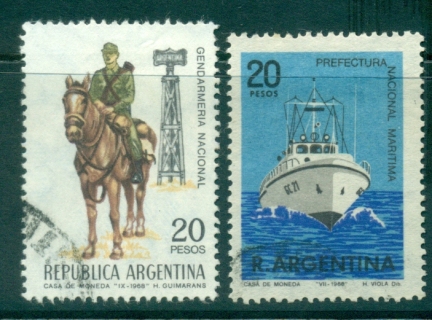 Argentina-1968-Gendarmery-Coast-Guard-FU-lot37356