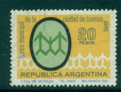 Argentina-1968-Municipal-Bank-FU-lot37358