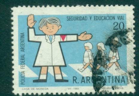 Argentina-1968-Traffic-safety-FU-lot37350