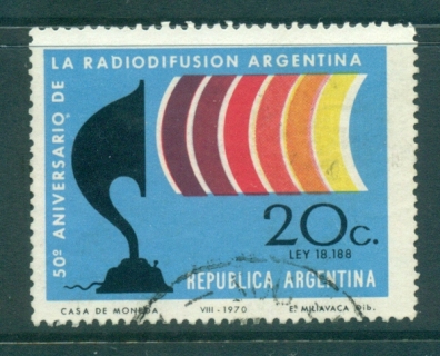 Argentina-1970-Broadcasting-FU-lot37380