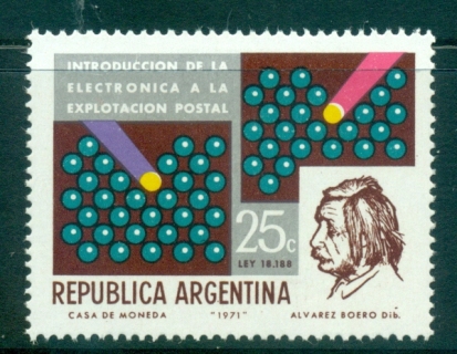 Argentina-1971-Postal-Electronics-MLH-lot37389