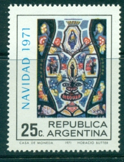 Argentina-1971-Xmas-MLH-lot37403